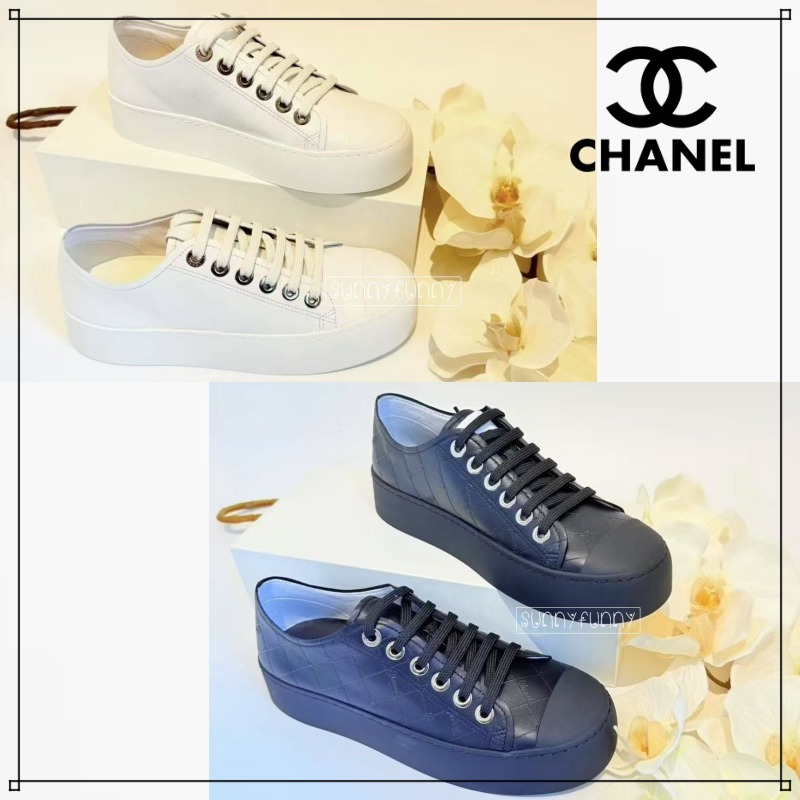 《25P大注目★》CHANEL スニーカー シンプル 厚底