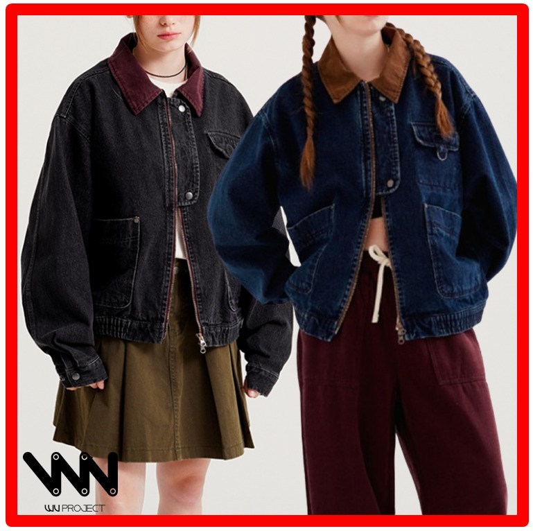 ☆人気☆【WV PROJECT】☆Unique denim work jacke.t☆