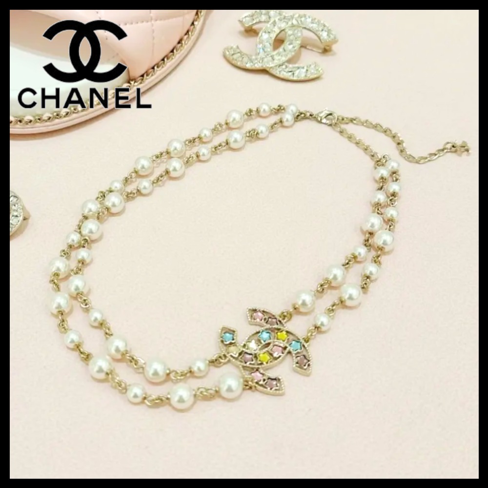 【ポップなスター★】CHANEL ロングネックレス