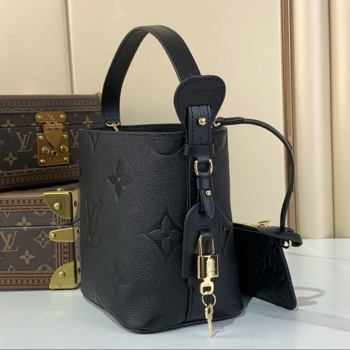 【形を変えて楽しめる】LOUIS VUITTON バッグ オール・インBB 可愛いパステル /ピンク】Louis Vuitton バッグ オールインBB