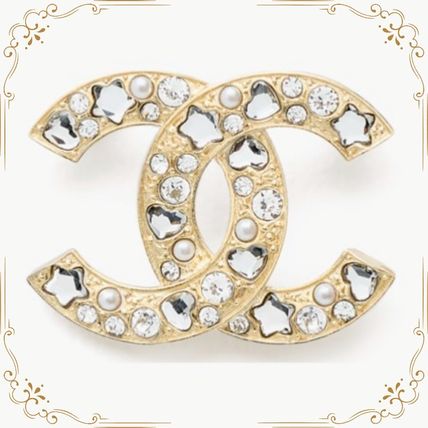 豪華♡CHANEL シャネル ブローチ 大人気♡パールが目を惹く》【CHANEL】ブローチパール (CHANEL