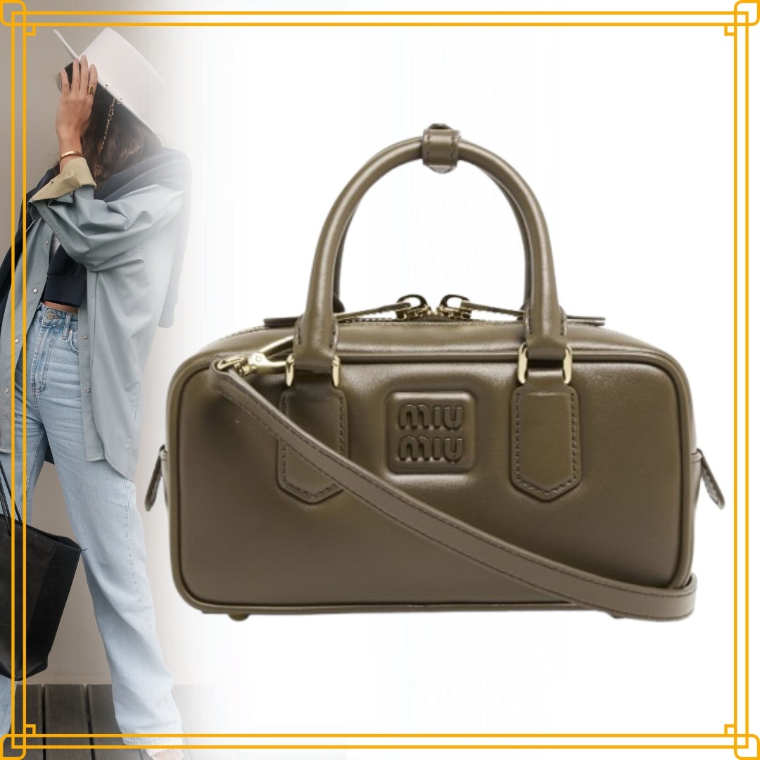 ◆大注目◆【MiuMiu】Arcadie レザー製 バッグ