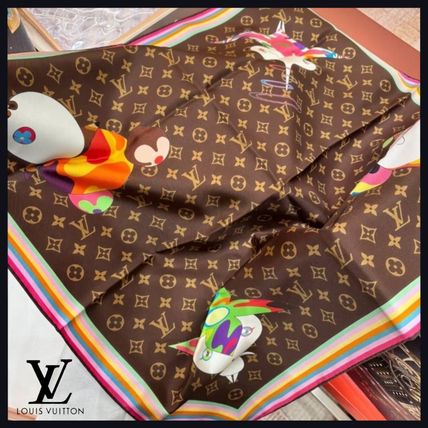 ホワイト（白）系 Louis Vuitton(ルイヴィトン) スカーフ