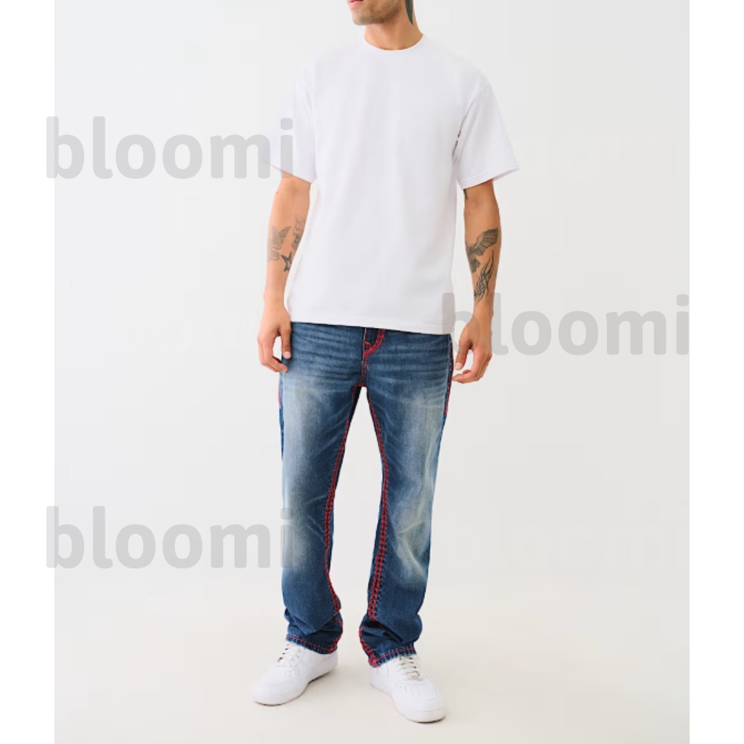 TRUE RELIGION ストレート ジーンズ ホワイト 美品 アメリカ製