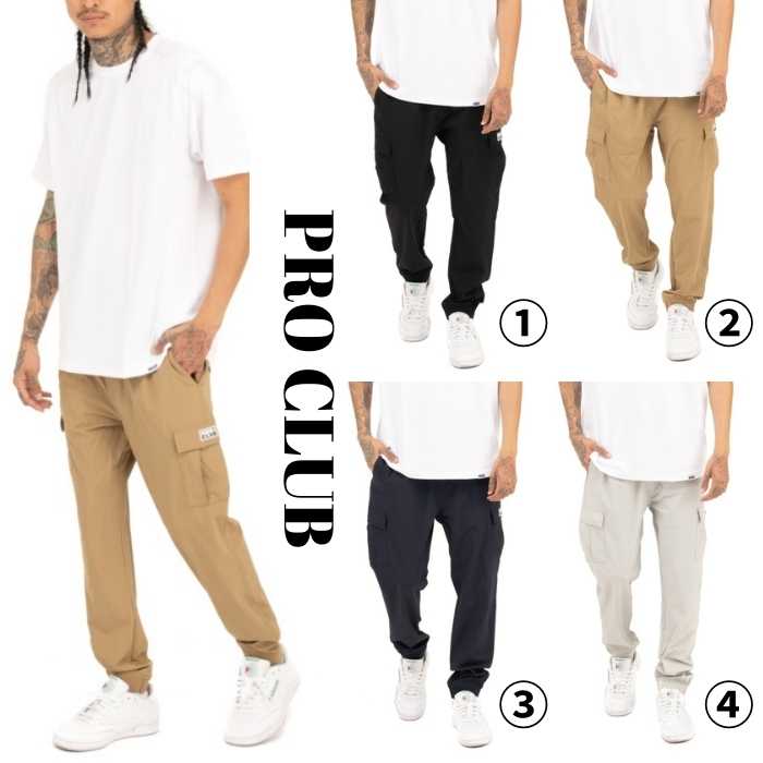 【PRO CLUB】★パンツ★ Men's Performance Nylon Cargo Pant
