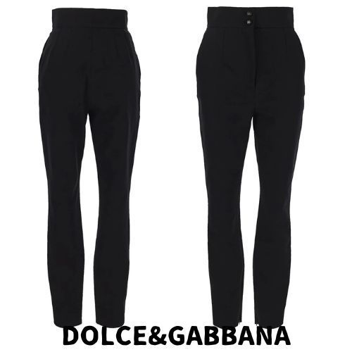【DOLCE&GABBANA】DG ボタン付きストレートレッグ パンツ