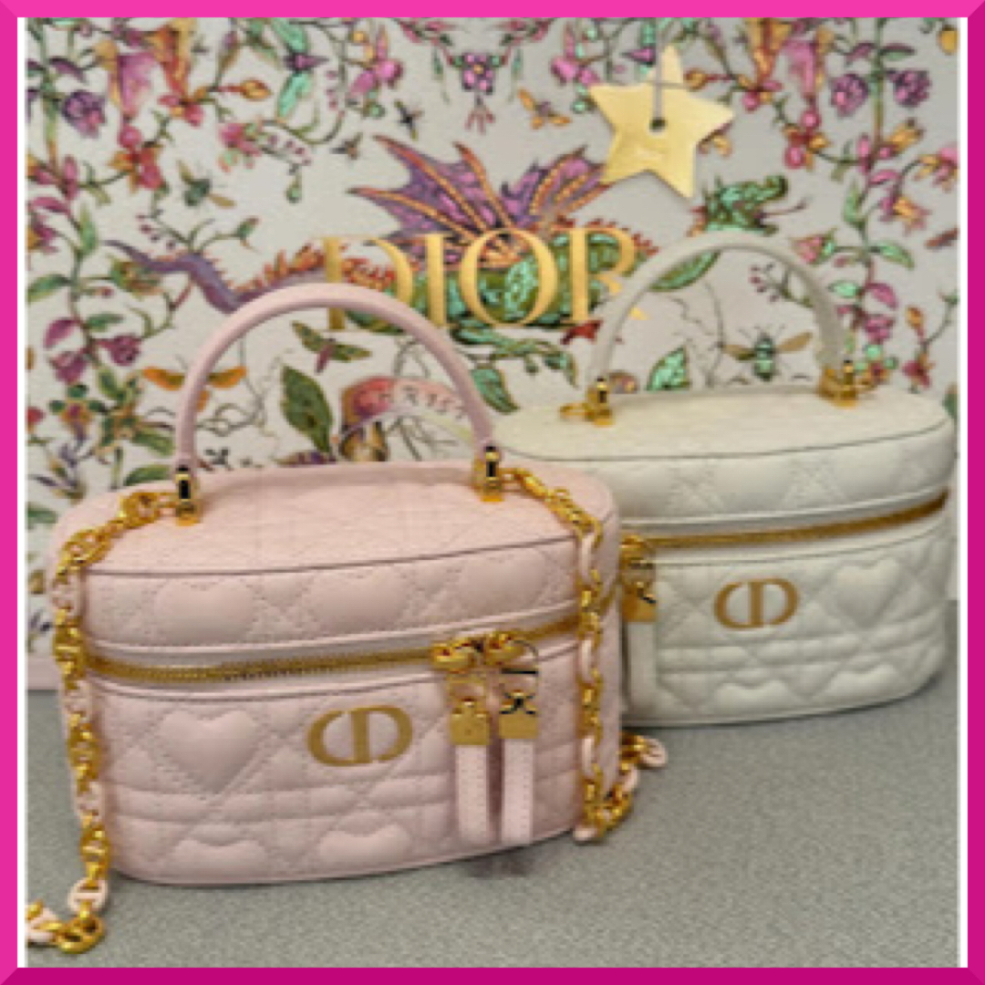 【パステルカラーがキュート♡】Dior Caro ミニヴァニティ