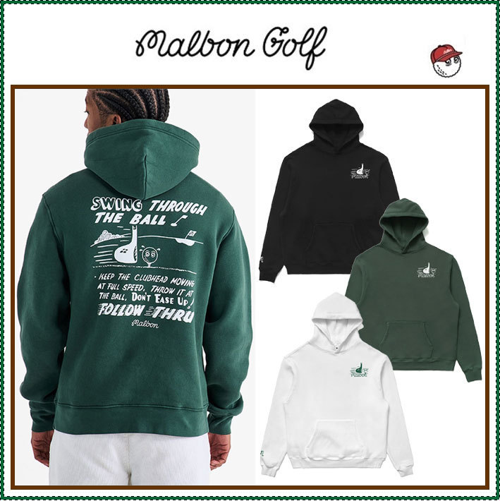 【MALBON GOLF】[GOLF TIPS] Follow Through Hoodie ■MAN
