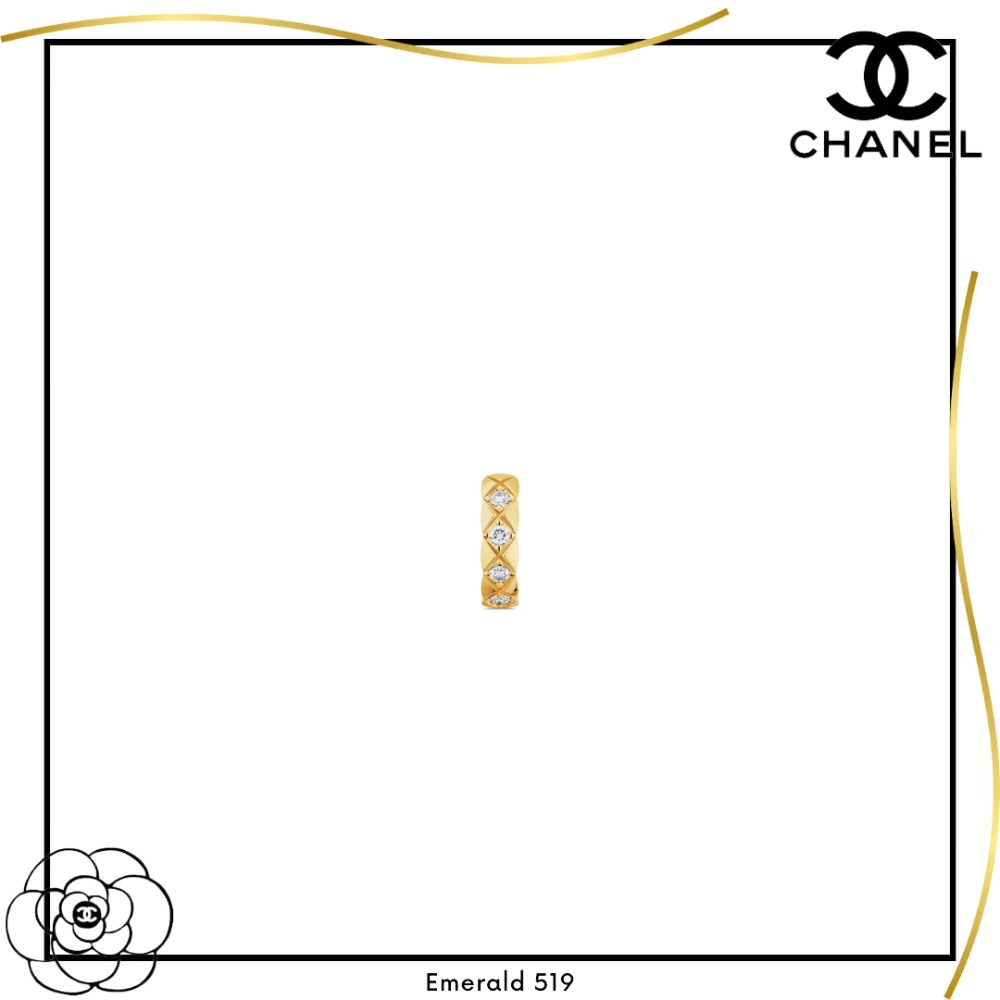 【新作】CHANEL ココ クラッシュ イヤリング イエローゴールド