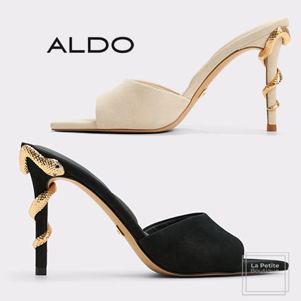【ALDO】スエード☆Seashella☆スネーク・オーナメント サンダル