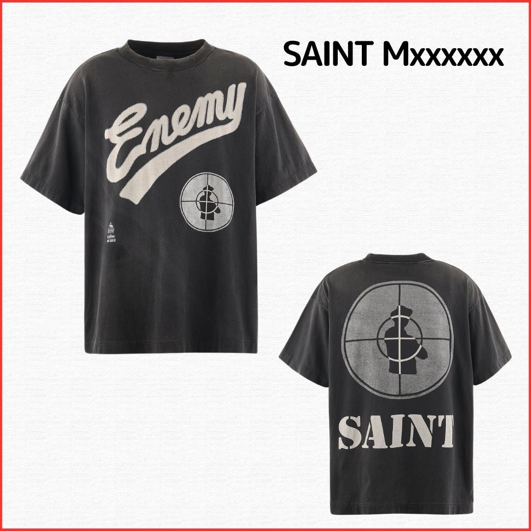 国内発送【Saint Mxxxxxx】PE_SS TEE / SNT ENEMY
