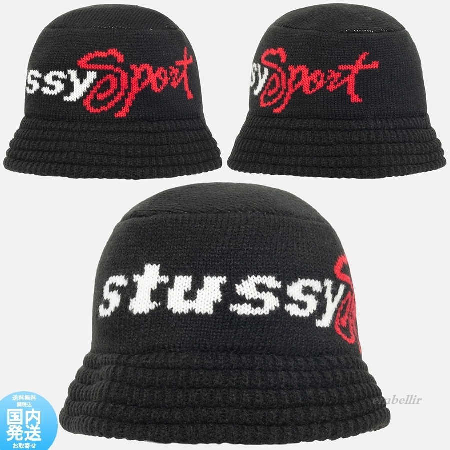 国内発送 送料関税込 完売 STUSSY KNIT BUCKET HAT STUSSY SPORT