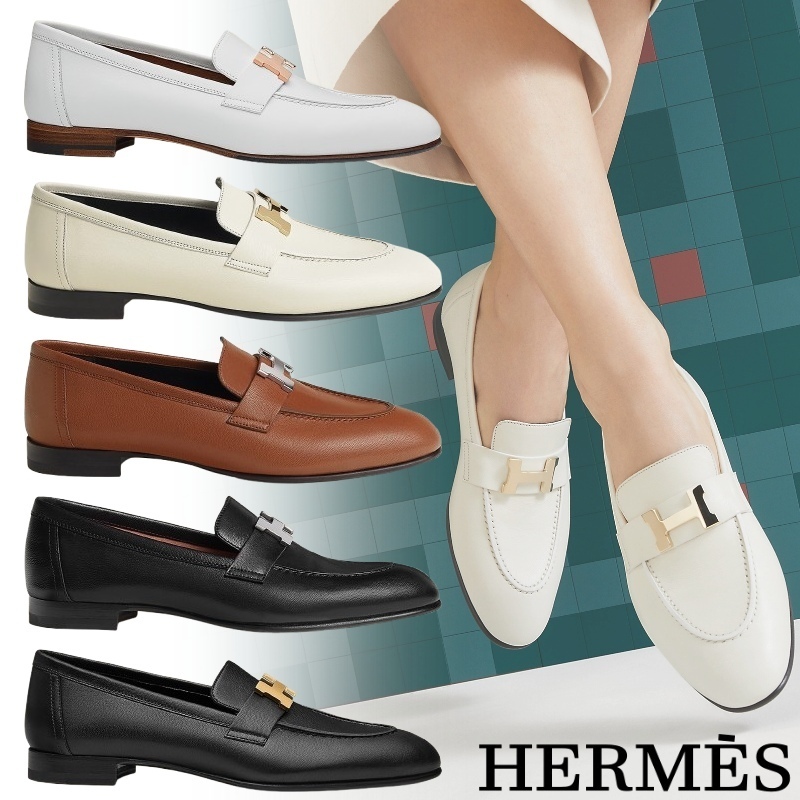 HERMES エルメス オフィスにも☆ エレガントなモカシン パリ 1
