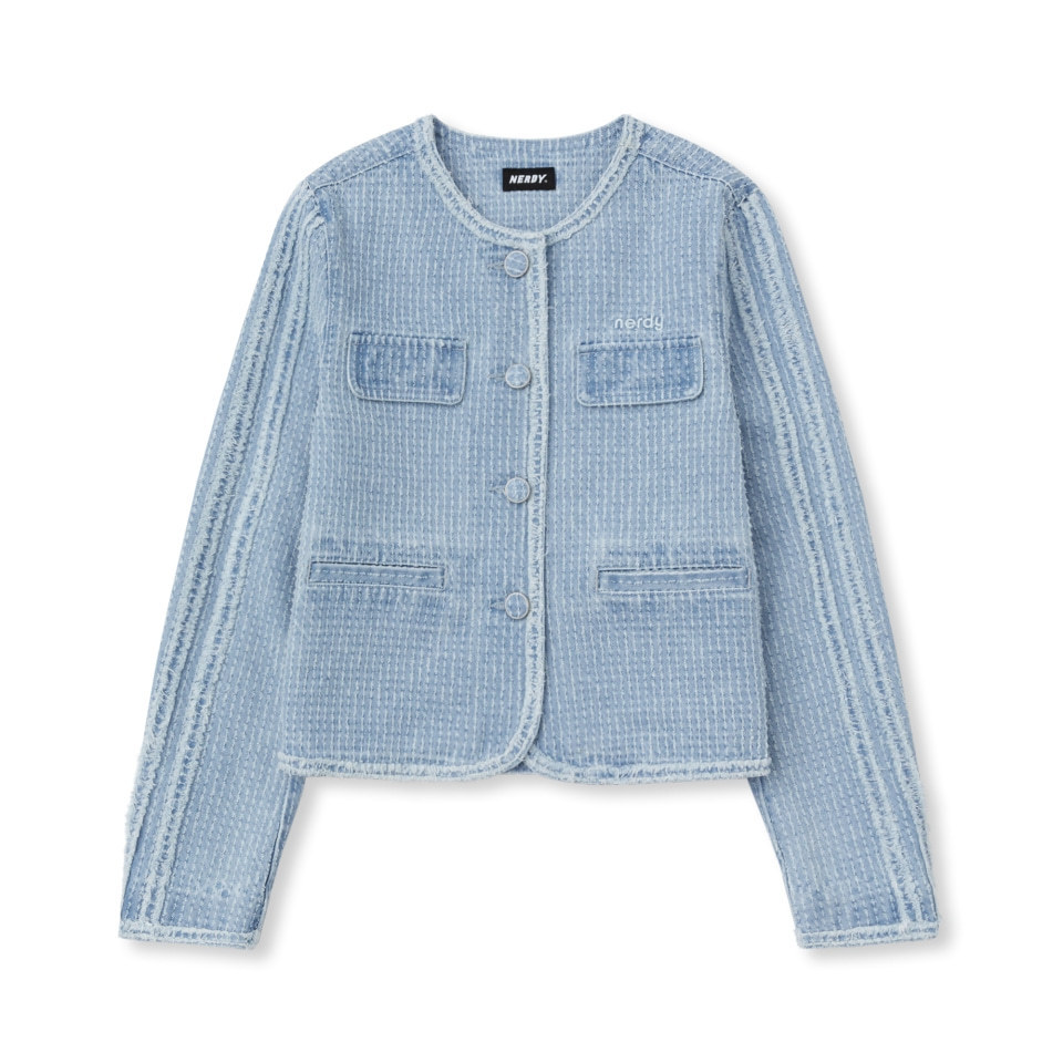 さらに100円引き◆NERDY◆Women's Denim Tweed Jacket
