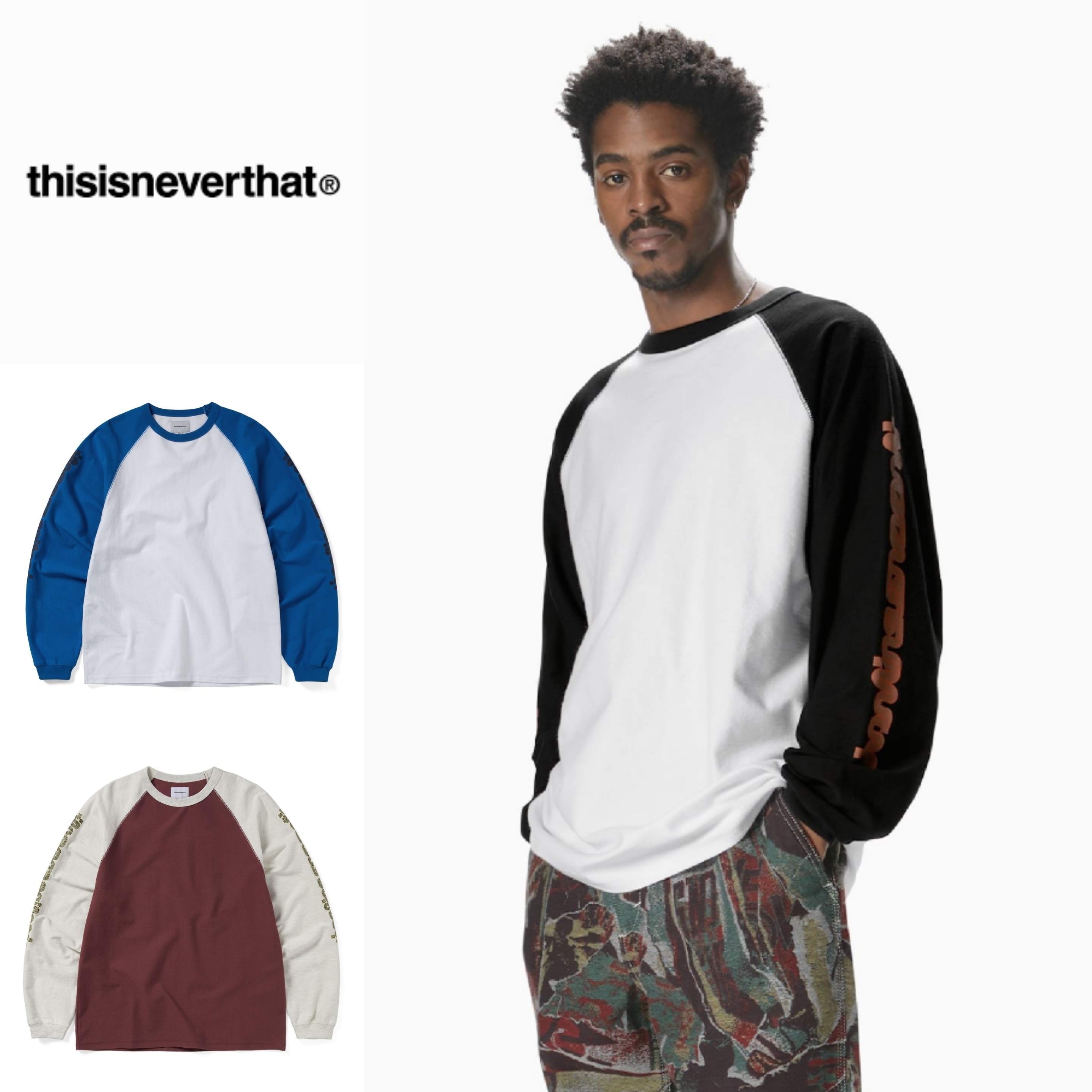さらに100円引き◆thisisneverthat◆Inside Out Raglan Crewneck