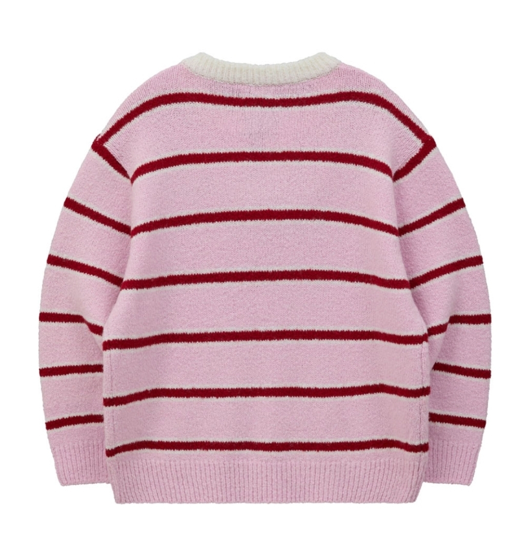 さらに100円引き◆WAI KEI◆Stripe Boucle Knit さらに100円引き◇WAI KEI◇Stripe Boucle Knit (Wai Kei/ニット