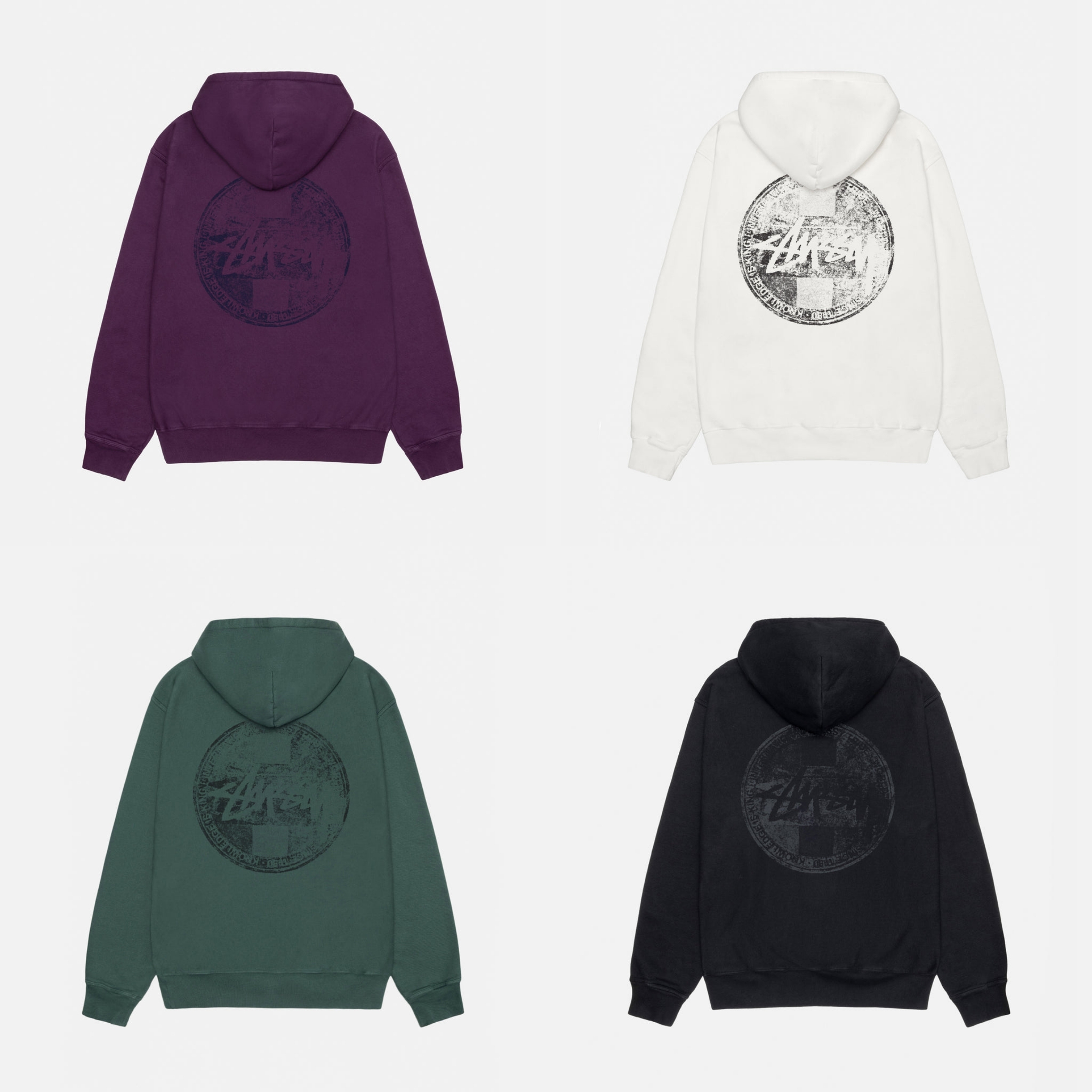 さらに100円引き◆STUSSY◆DOT STAMP HOODIE PIGMENT DYED