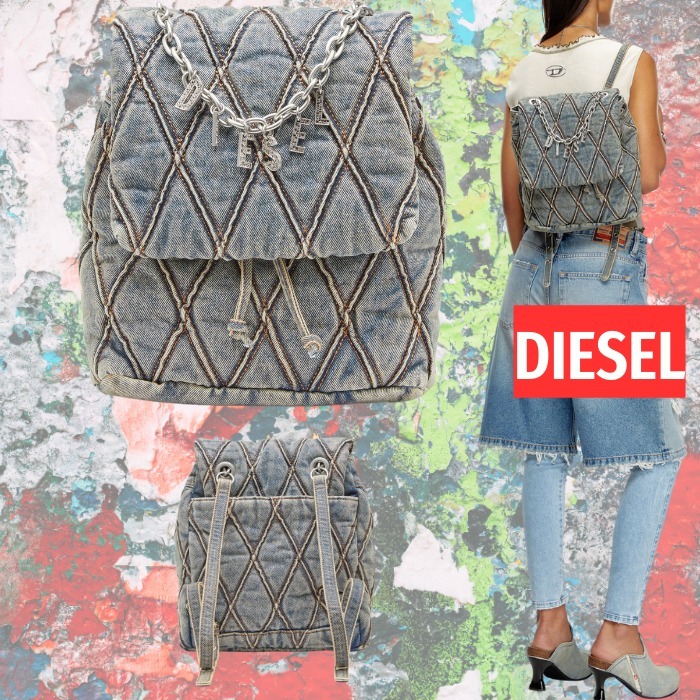 エッジが効いた【DIESEL】Charm-D Backpack S バックパック