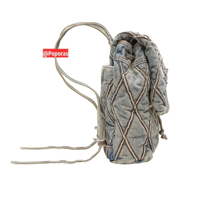 早い者勝ち!!! DIESEL ◆ バックパック｜Charm-D Backpack S Women's Charm-D S-Backpack in Argyle quilted denim | Black