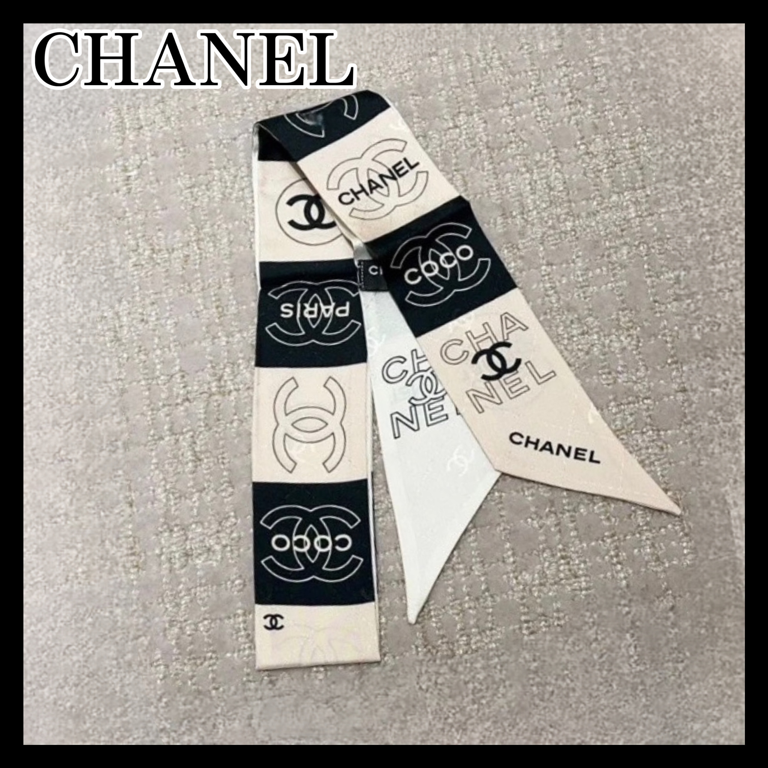 《顔周りを明るく上品な印象に♪》25P限定★CHANEL ヘアバンド