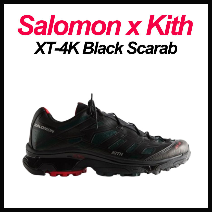 人気 ☆SALOMON X KITH☆ XT-4K BLACK SCARAB