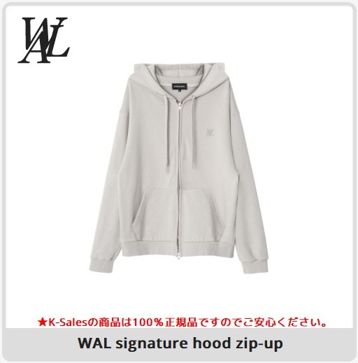 【WOOALONG】 WAL signature hood zip-up