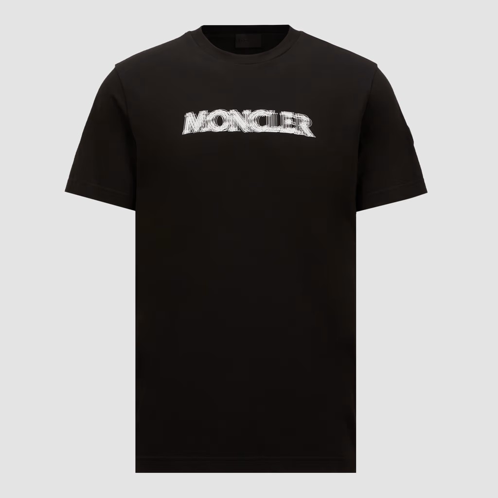 【MONCLER】ぼかし加工プリントロゴ入りコットン半袖Tシャツ/3色 MONCLER】ぼかし加工プリントロゴ入りコットン半袖Tシャツ/3色