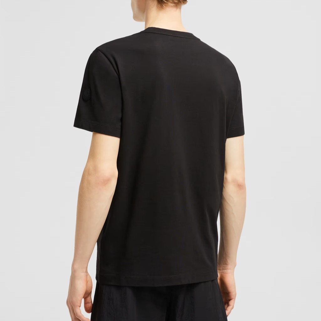 【MONCLER】ぼかし加工プリントロゴ入りコットン半袖Tシャツ/3色 MONCLER】ぼかし加工プリントロゴ入りコットン半袖Tシャツ/3色