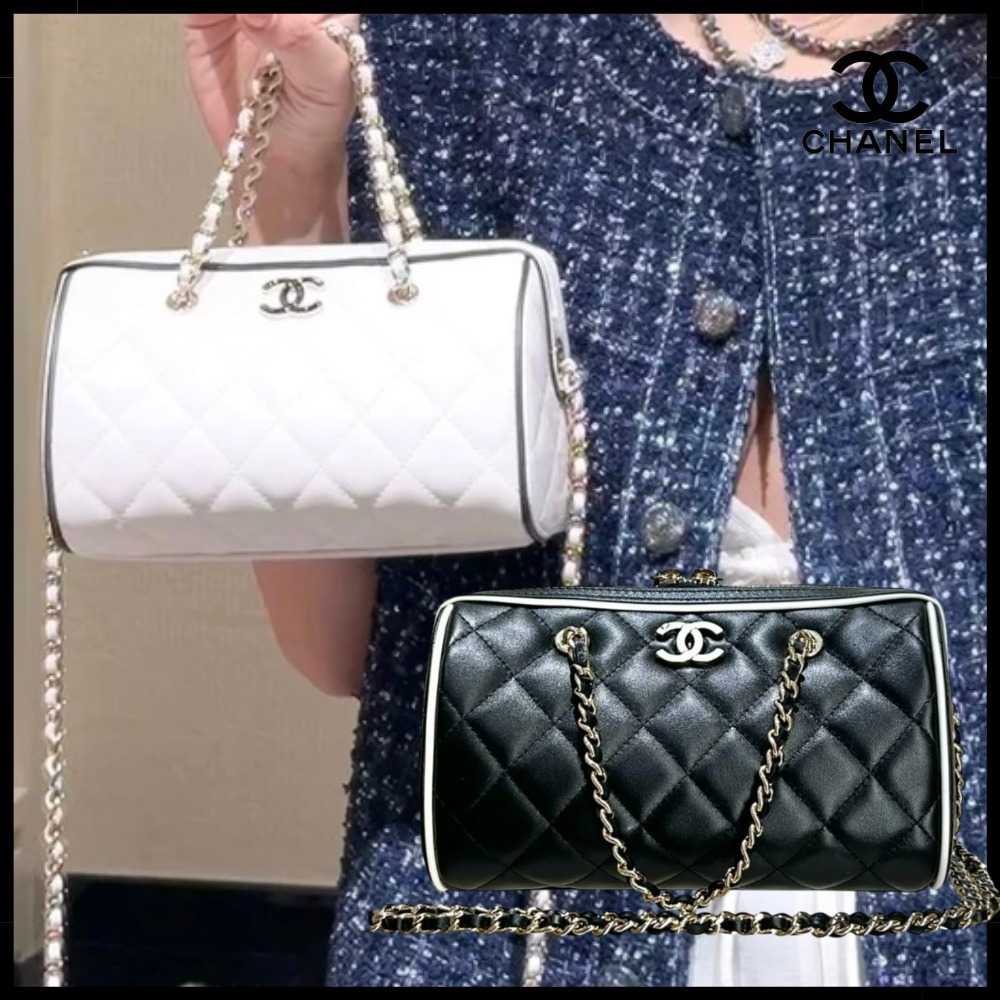 【丸いフォルムが可愛い♪】CHANEL ボストンバッグ ミニ