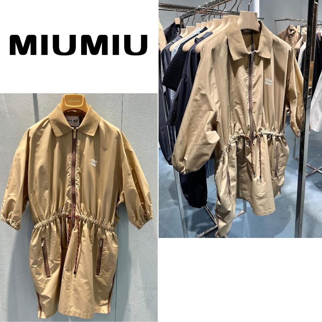 テクニカルファブリック MIU MIU ロゴ入り ワンピース