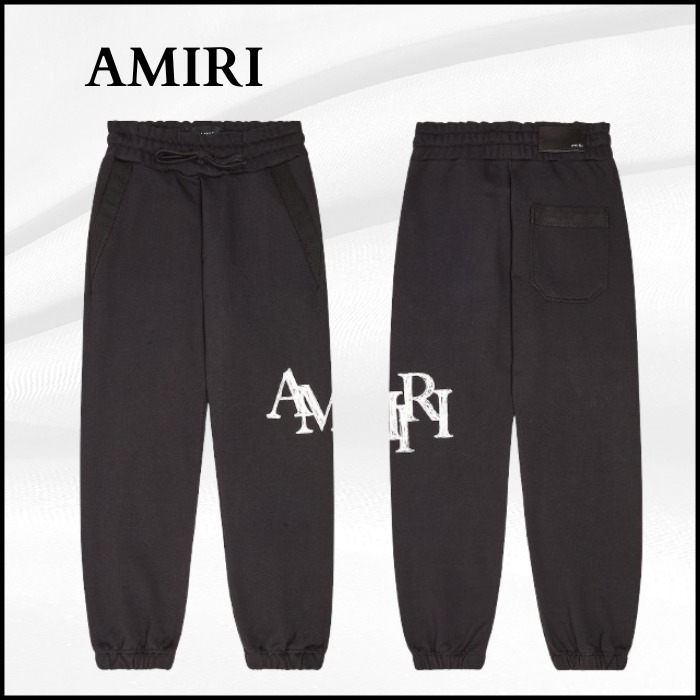 【AMIRI】ロゴ入りコットンテリースウェットパンツ
