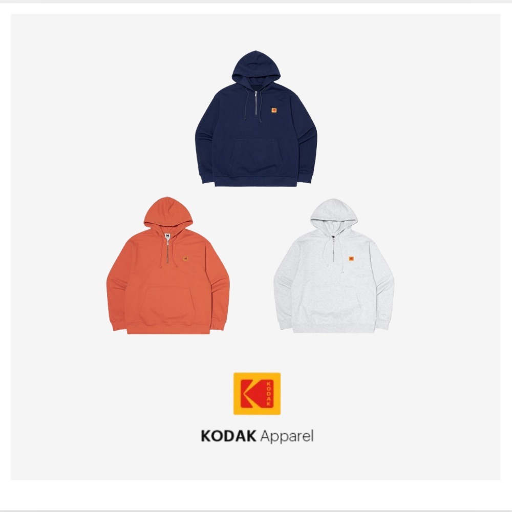 ● KODAK ● KODACHROME FILM GRAPHIC half zip-up hoodie