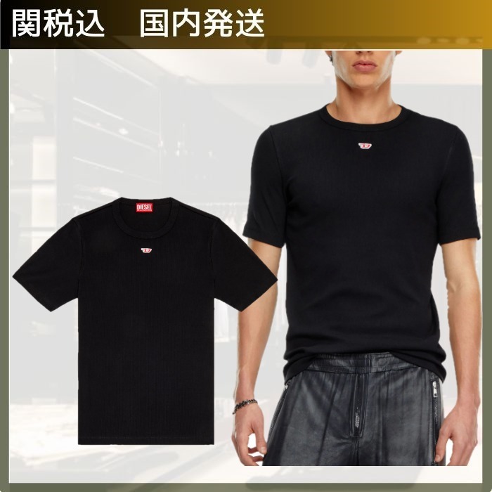Diesel/ディーゼル d-ribber-n Tシャツアイコニックロゴスリム