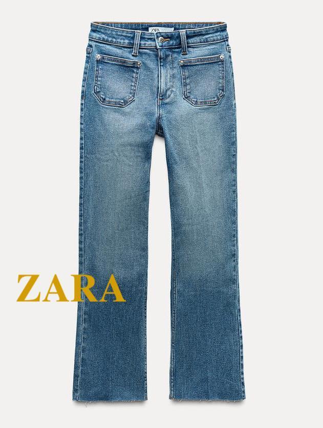☆ドイツ発*ZARA*新作*ミニフレアデニム/MID BLUE☆