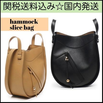 ＊LOEWE＊ハンモック スライスバッグ（シャイニーカーフ） ハンモック スライスバッグ（シャイニーカーフ） ベージュ - LOEWE