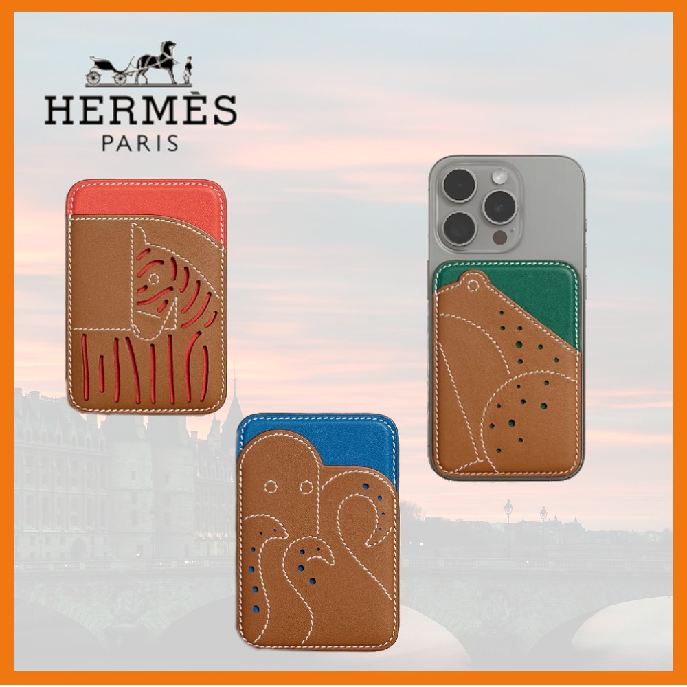 【可愛いアニマルモチーフ】HERMES MagSafe Card holder