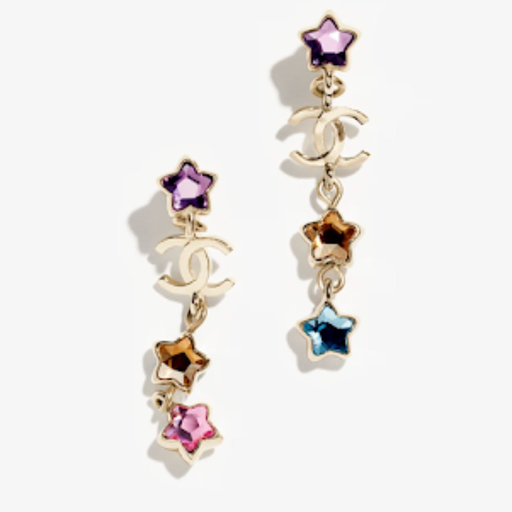 《揺れる星モチーフが可愛い☆》CHANEL ピアス