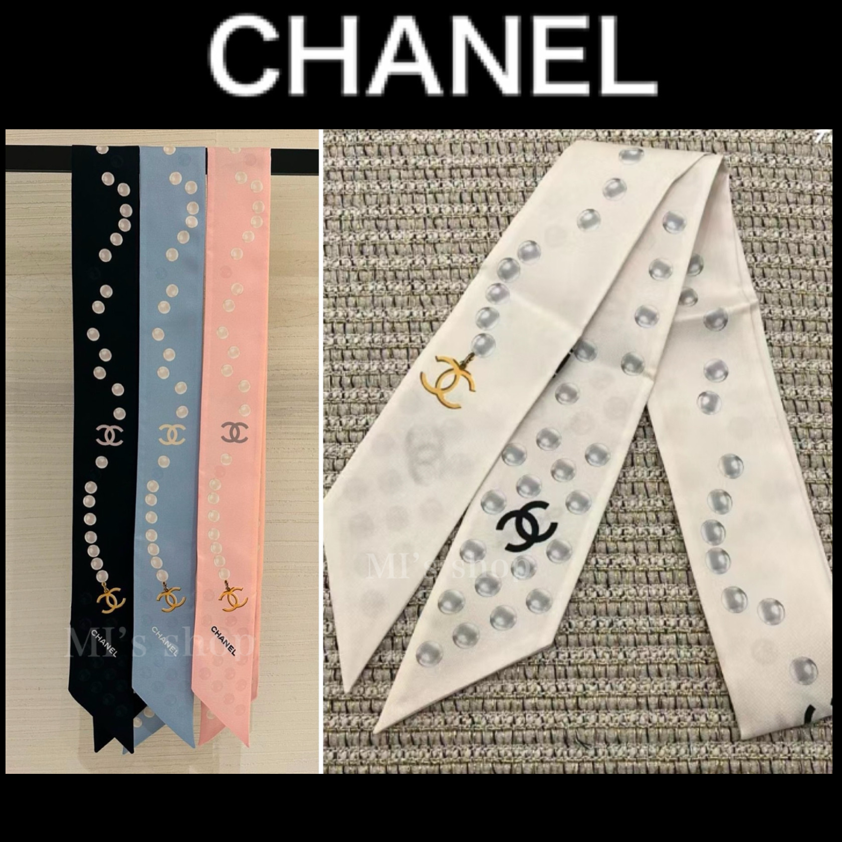 【ファッションのポイントに★】CHANEL ツイリー ヘアバンド