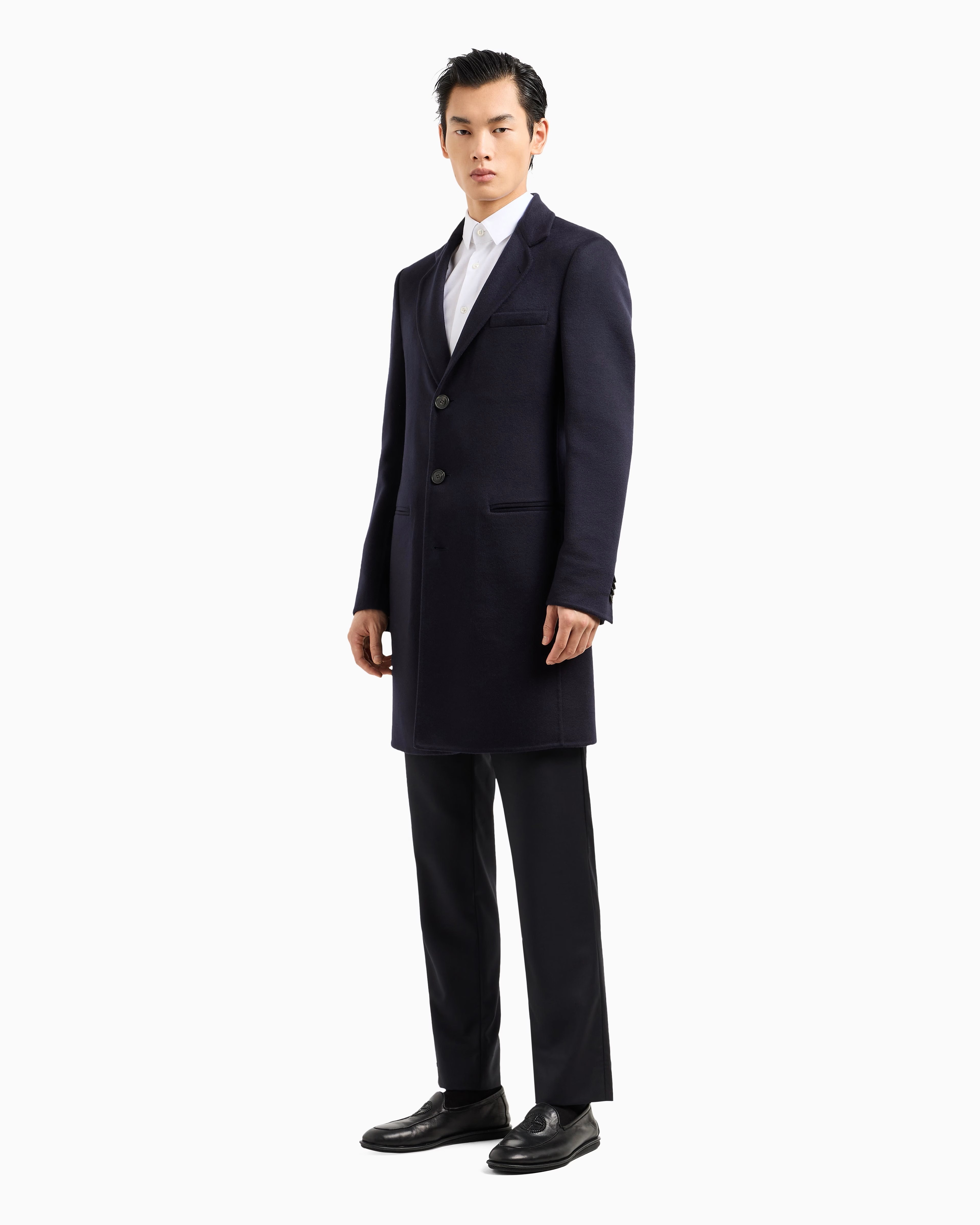 GIORGIO ARMANI 黒 チェスターコート ロング