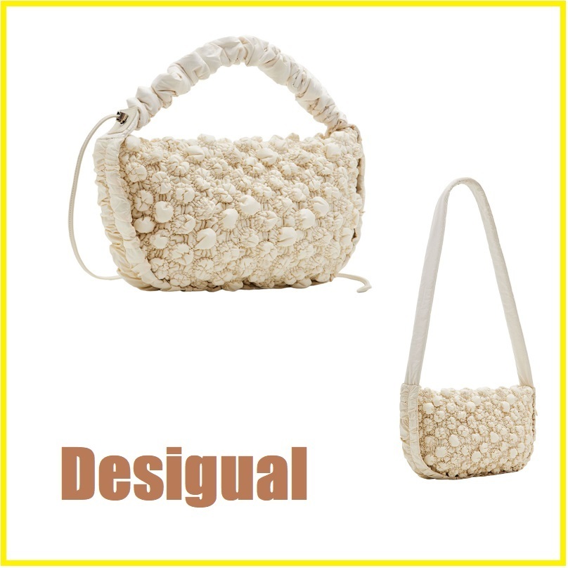 Desigual★2WAY☆シャーリング ハンドバッグ＆ショルダーバッグ
