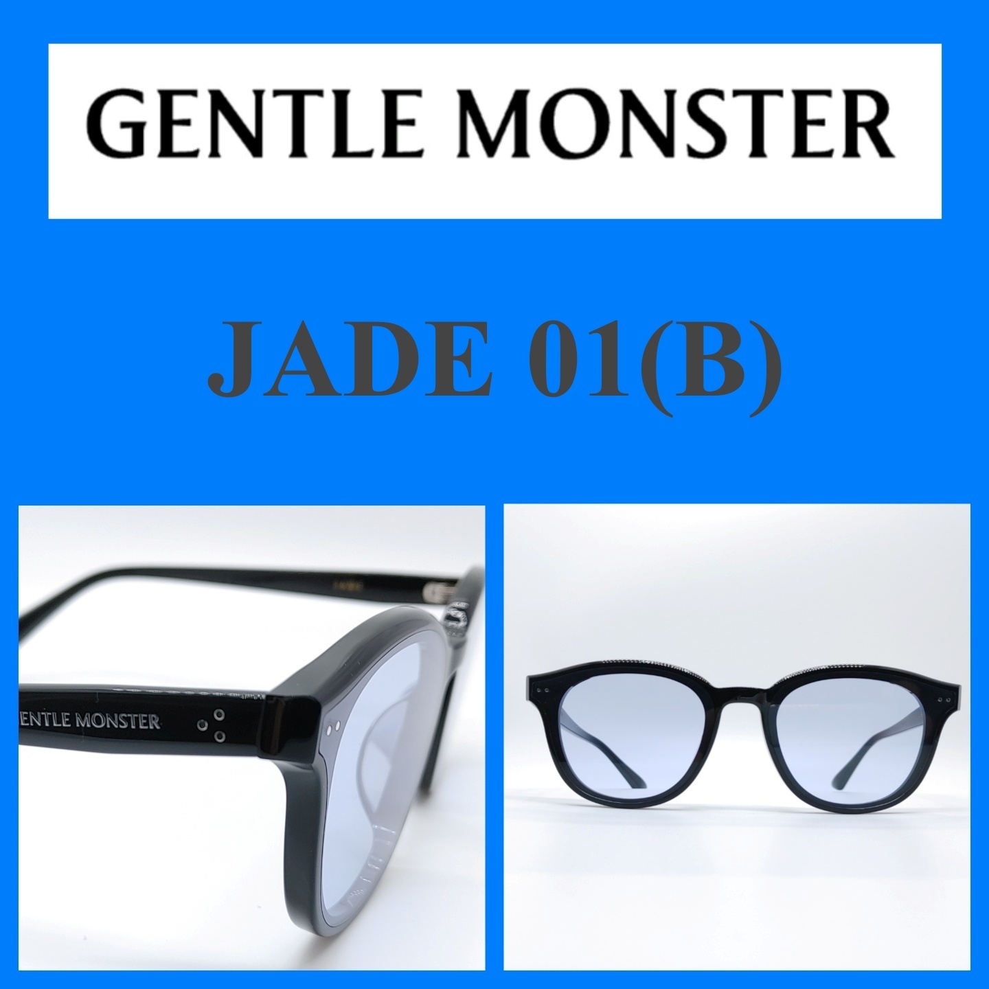 【JADE 01(B)】★ブラック＆ブルーの魅力的なサングラス★★