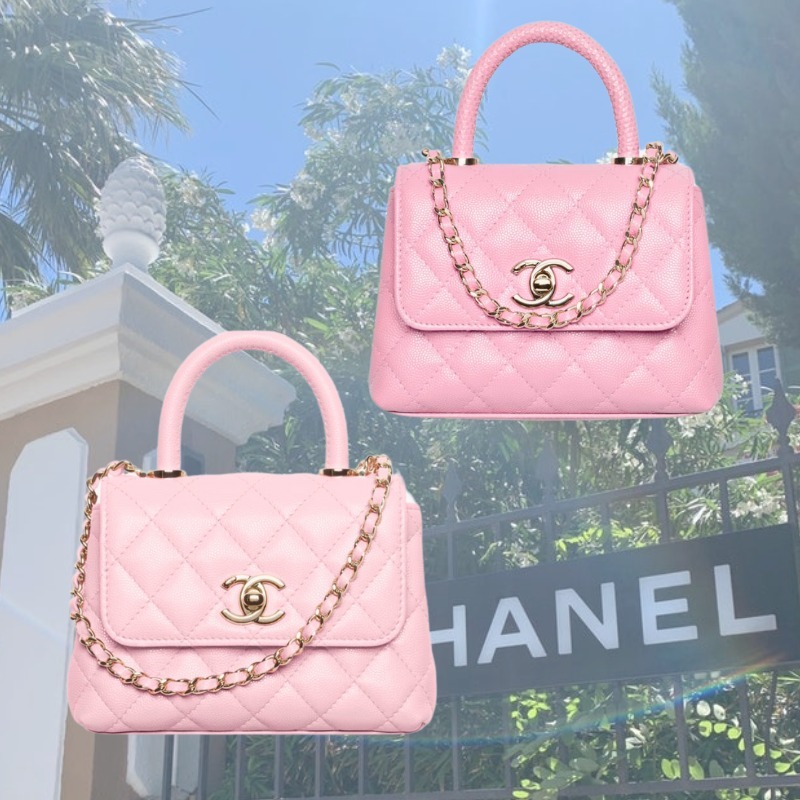 ★可愛いピンクに可愛いサイズ★【CHANEL】ココハンドル 11cm