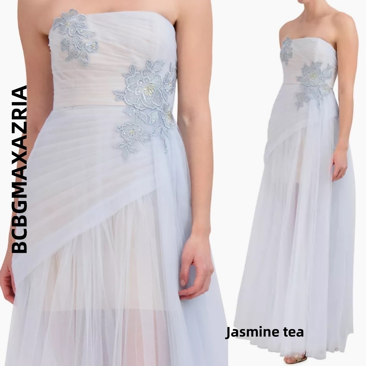 ☆セール♪☆BCBGMAXAZRIA ストラップレスチュールガウン