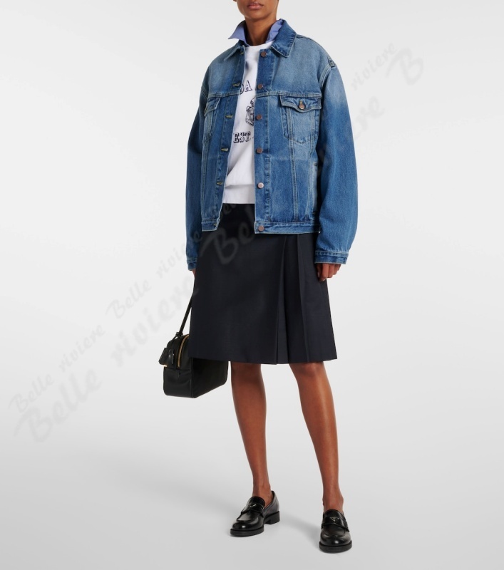 24AW new/PRADA オーバーサイズデニムジャケット DenimJacket 24AW new/PRADA オーバーサイズデニムジャケット DenimJacket
