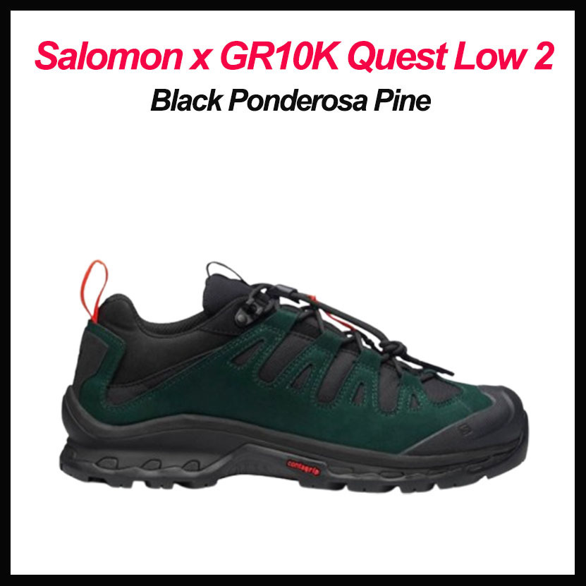 ☆SALOMON X GR10K☆ QUEST LOW 2 BLACK PONDEROSA PINE