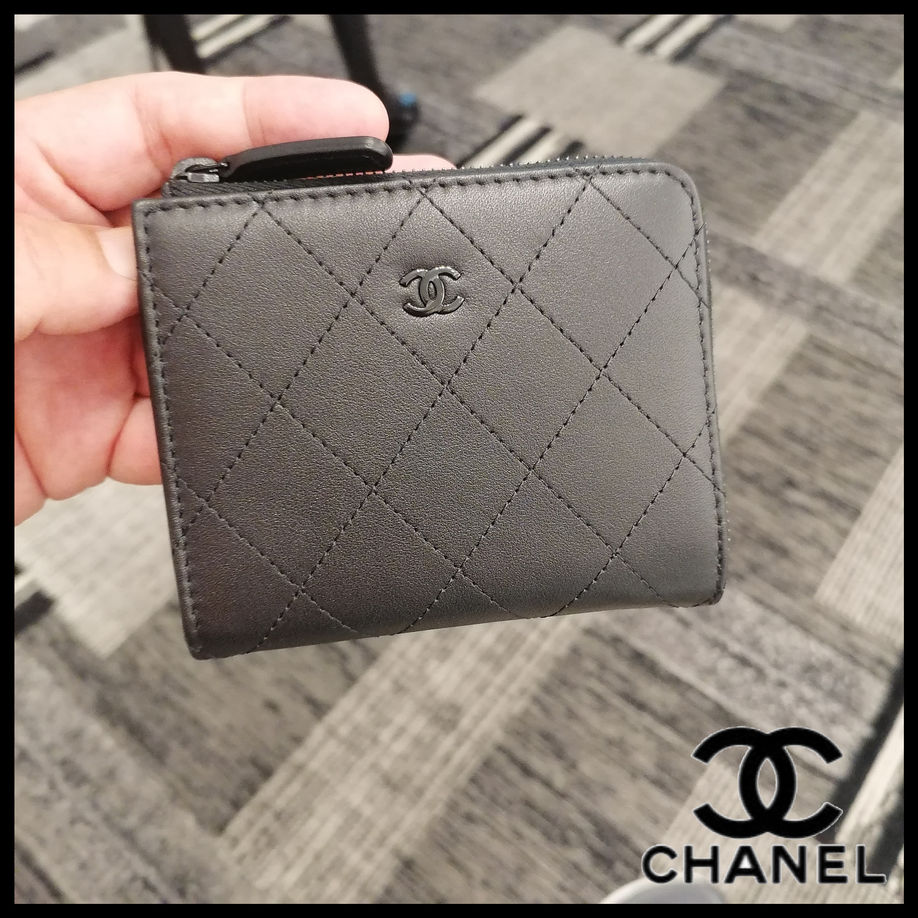 ◆CHANEL◆CHANEL フラグメントケース オールブラック