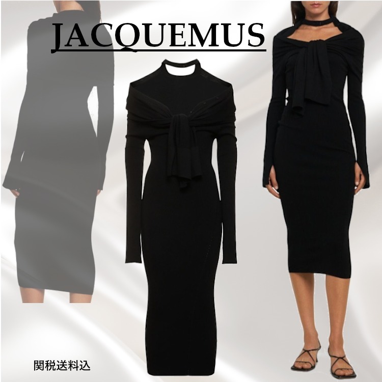 【関税送料込】Jacquemus La Robe Doble ニットドレス**