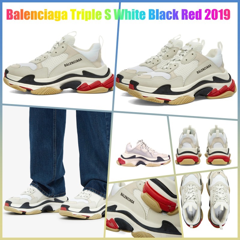 ★Balenciaga★Triple S★White Black Red 2019