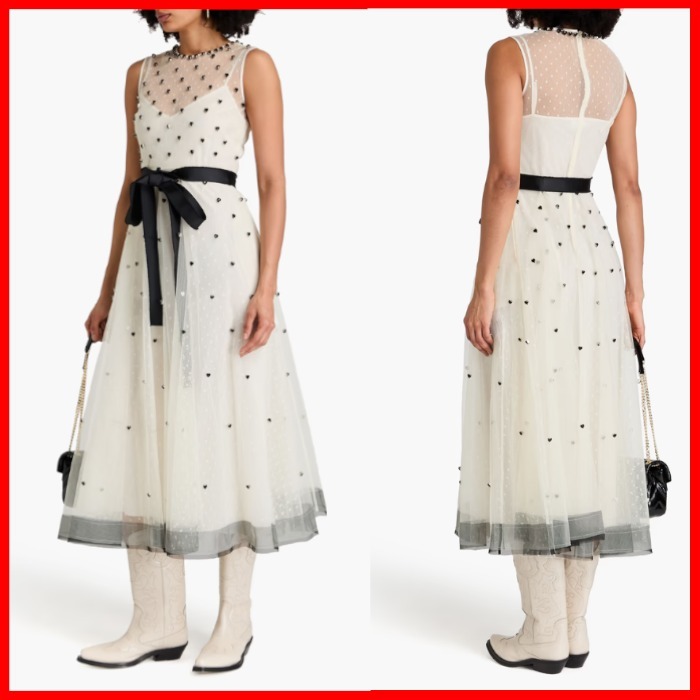 ドット☆チュール☆刺繍入り☆ミニワンピース☆ REDVALENTINO