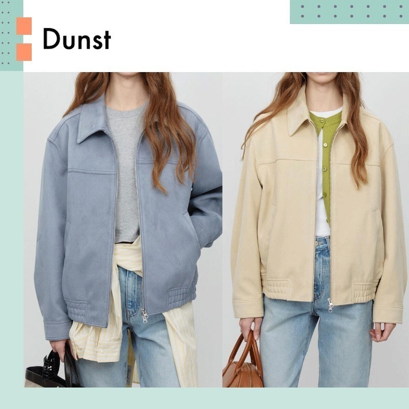 Dunst ♥ UNISEX VEGAN SUEDE COLLARED BLOUSON /追跡付
